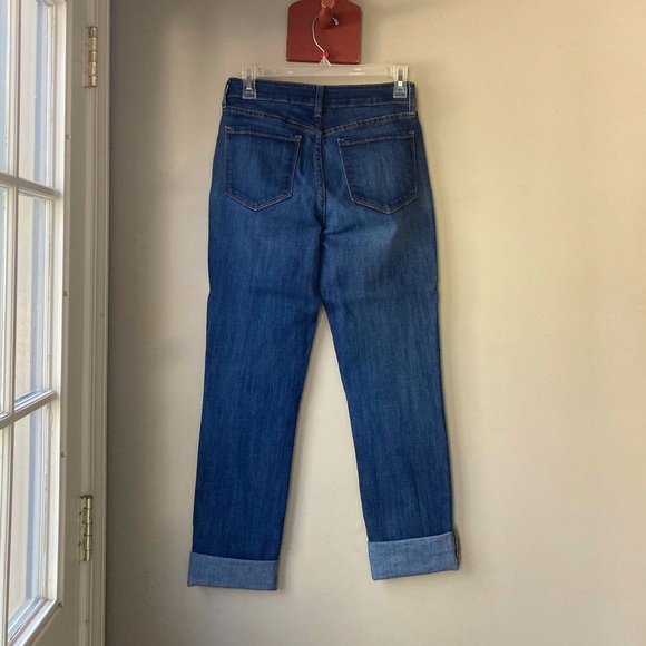 NYDJ Medium Wash Denim Boot Cut Cuff Jeans 2 - Picture 4 of 6